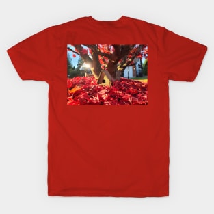 Fall birdhouse in red T-Shirt